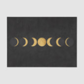 Goudmaanfasen zwarte gestructureerde achtergrond tissuepapier (Voorkant)