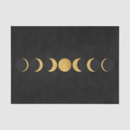 Goudmaanfasen zwarte gestructureerde achtergrond tissuepapier