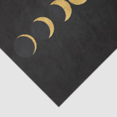 Goudmaanfasen zwarte gestructureerde achtergrond tissuepapier (Detail)