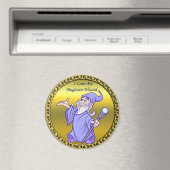 Goudmagische tovenaar paarse tovenaar magneet (Insitu (Vaatwasser))