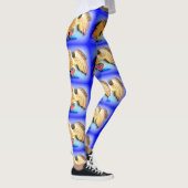 goudmakreel blauw leggings (Rechts)