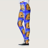 goudmakreel blauw leggings (Links)
