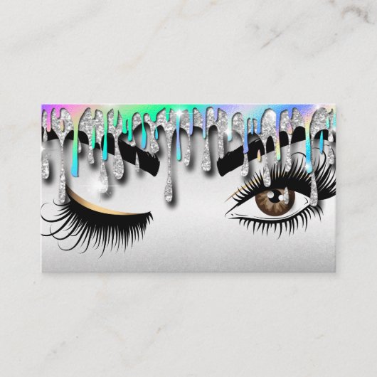 Goudmakreel met hologram drift visitekaartje (Voorkant)