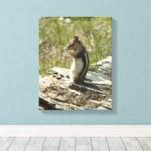 Goudmantel bij Gletsjer I Canvas Afdruk (Insitu (Houten vloer))