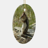 Goudmantel bij Gletsjer I Keramisch Ornament (Rechts)