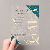 goudmarmer | Bedrijfsgala Acryl Uitnodigingen (Insitu (Draagbaar))