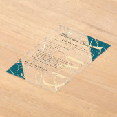 goudmarmer | Bedrijfsgala Acryl Uitnodigingen (Laagn)