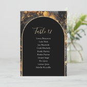 Goudmarmer en boogtafel kaart (Staand voorkant)