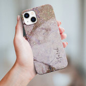 Goudmarmer en Glitter Printen Texture Case-Mate iPhone Case