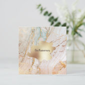 Goudmarmer geode textuur ZEER elegante partij Kaart (Staand voorkant)