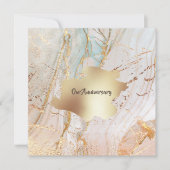Goudmarmer geode textuur ZEER elegante partij Kaart (Voorkant)