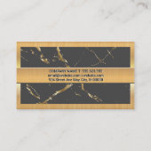 Goudmarmer | Goudmetalen grens Visitekaartje (Achterkant)