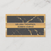 Goudmarmer | Goudmetalen grens Visitekaartje (Voorkant)