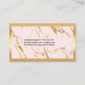 Goudmarmer | Goudmetalen grens Visitekaartje (Achterkant)