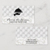 Goudmarmer | Leren bekleding achtergrond Klantenkaartje (Voorkant / Achterkant)