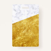 goudmarmer moderne VIP lanyard badge aangepast (Achterkant)