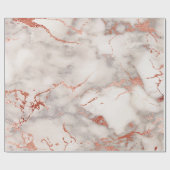 goudmarmer van elegant grijs roos cadeaupapier (Vlak)