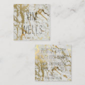 goudmarmer visitekaartje (Voorkant / Achterkant)