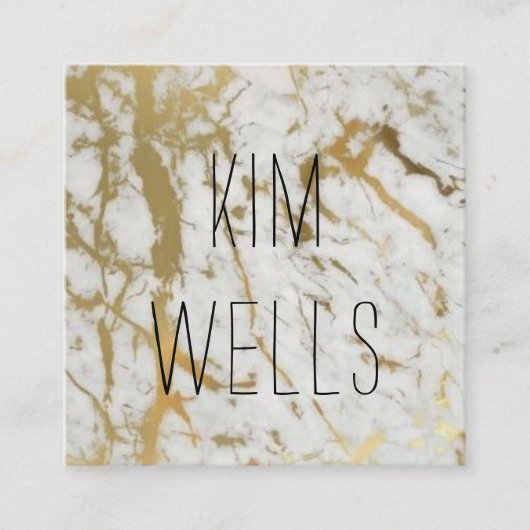 goudmarmer visitekaartje (Voorkant)
