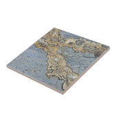 Goudmarmer ziet er uit van keramische tegel tegeltje (Zijkant)