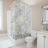 Goudmarmertextuur Douchegordijn (In situ)