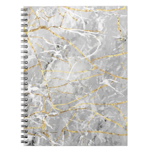 Goudmarmertextuur Notitieboek (Voorkant)