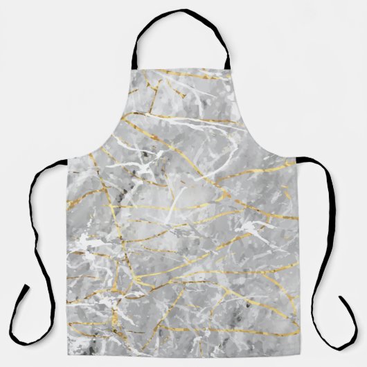 Goudmarmertextuur Schort (Voorkant)