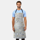 Goudmarmertextuur Schort (Gedragen)