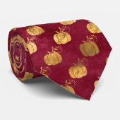  goudmaroon Pumpkin Stropdas (Opgerold)