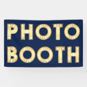  goudmarquetbriefjes Weddenschap Foto Booth Spandoek (Horizontaal)