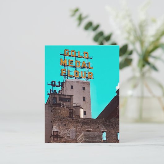 goudmeel briefkaart (Staand voorkant)