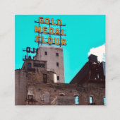 goudmeel vierkante visitekaartje (Voorkant)