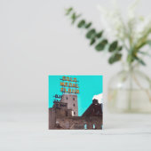 goudmeel vierkante visitekaartje (Staand voorkant)