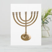goudmenorah (Staand voorkant)