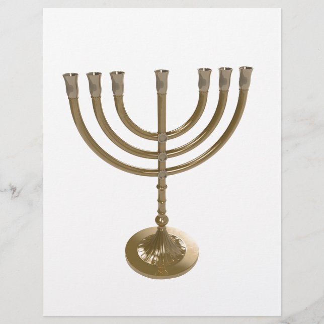 goudmenorah (Voorkant)