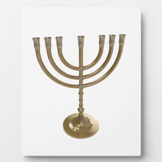 goudmenorah fotoplaat (Voorkant)
