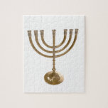 goudmenorah legpuzzel<br><div class="desc">Menora,  channukah,  goudmetallisch,  hannukah,  hebrew,  feestdagen,  jew,  joods,  judaïsme,  menorah,  chanukah,  hannuka,  channuka,  christmukah,  christmukkah,  judaica rabbi</div>