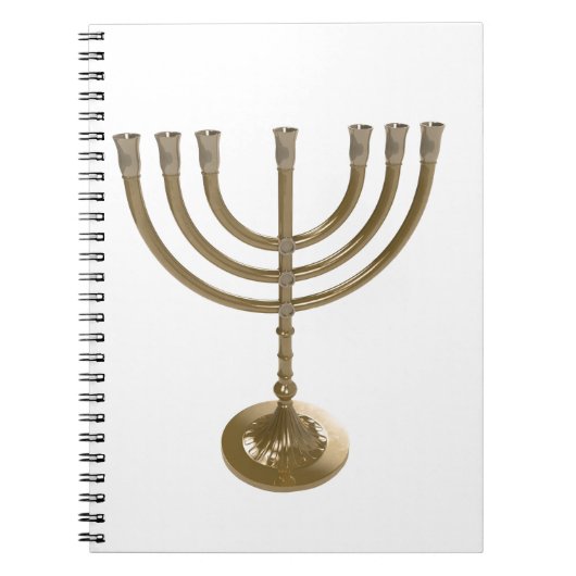 goudmenorah notitieboek (Voorkant)