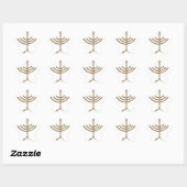 goudmenorah ster sticker (Vel)