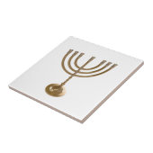 goudmenorah tegeltje (Zijkant)