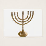goudmenorah visitekaartje<br><div class="desc">Menora,  channukah,  goudmetallisch,  hannukah,  hebrew,  feestdagen,  jew,  joods,  judaïsme,  menorah,  chanukah,  hannuka,  channuka,  christmukah,  christmukkah,  judaica rabbi</div>