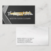 goudmes | geometrische achtergrond visitekaartje (Voorkant / Achterkant)