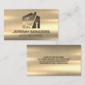 goudmetaal | Handgereedschap | herstellen Visitekaartje (Voorkant / Achterkant)