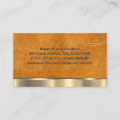 goudmetaal | tannleer visitekaartje (Achterkant)