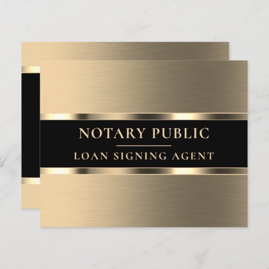 Goudmetaalelegante flyer (Voorkant / Achterkant)