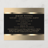 Goudmetaalelegante flyer (Achterkant)