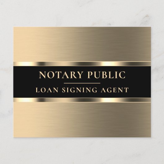 Goudmetaalelegante flyer (Voorkant)