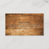 goudmetaalzaag | houten paneel visitekaartje (Achterkant)