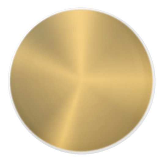 Goudmetalen textuur keramische knop (Voorkant)