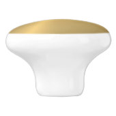 Goudmetalen textuur keramische knop (Zijkant)